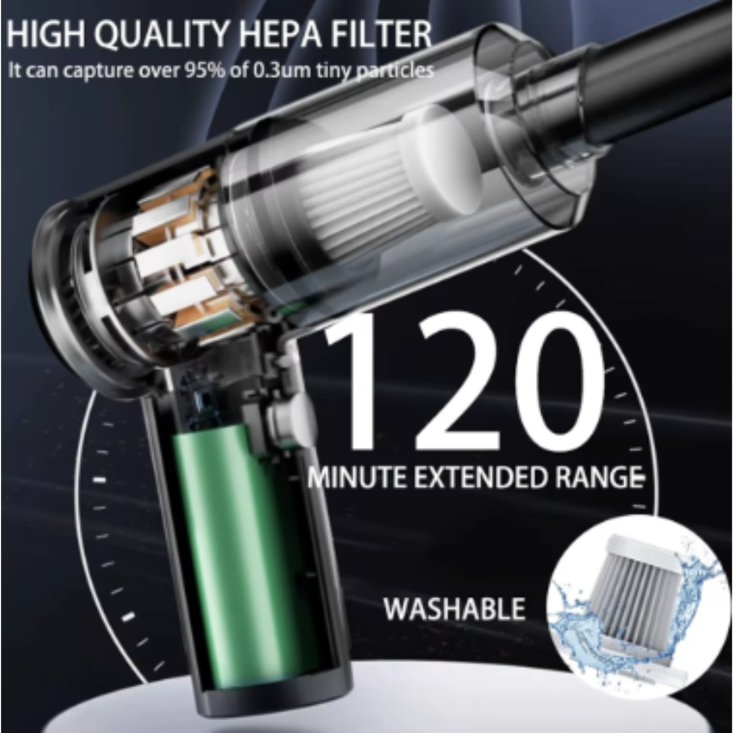 Colector de polvo inalámbrico